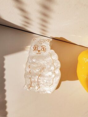 Y2K Aesthetics Graphic Cat Acetate Hair Claw Clip